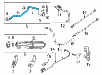 OEM 2020 Ram ProMaster 2500 Hose-Fuel Vapor Diagram - 68233349AA