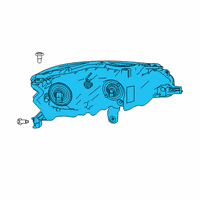 OEM Nissan Altima Headlamp Assembly-Passenger Side Diagram - 26010-6CA5B