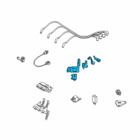 OEM Hyundai Accent Coil Assembly-Ignition Diagram - 27301-22600