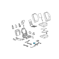 OEM 2005 Chevrolet Malibu Module Asm-Driver Seat & Passenger Seat Heater Control Diagram - 22718104