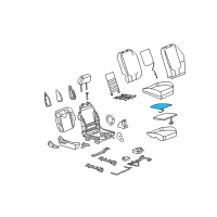 OEM 2005 Pontiac G6 HEATER, Front/Rear Seat Heater Diagram - 10371622