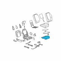 OEM 2005 Pontiac G6 PAD, Front Seat Cushion Diagram - 10374382