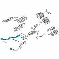 OEM Hyundai Genesis Right Muffler Assembly Diagram - 28601-B1320