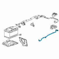 OEM 2017 Cadillac Escalade Negative Cable Diagram - 84354710