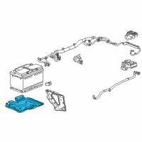 OEM 2019 Chevrolet Tahoe Battery Tray Diagram - 23231841