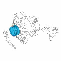 OEM 1989 Toyota Supra Pulley, Alternator Diagram - 27411-42030