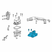 OEM 2014 Jeep Cherokee Clean Air Duct Diagram - 68158625AD