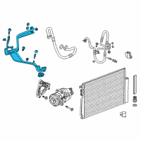 OEM 2021 Buick Encore Evaporator Tube Diagram - 95422880