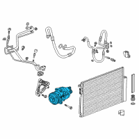 OEM 2015 Buick Encore Compressor Diagram - 42698422