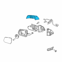 OEM 2019 GMC Acadia Mirror Cover Diagram - 23388827