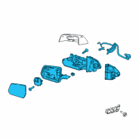 OEM 2018 GMC Acadia Mirror Assembly Diagram - 84293664