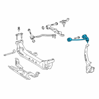 OEM 1995 Lexus LS400 Front Suspension Upper Arm Assembly Left Diagram - 48630-59015