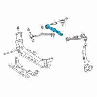 OEM 1998 Lexus LS400 Front Suspension Lower Arm Assembly Right Diagram - 48068-50020