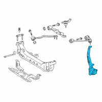 OEM 1994 Lexus LS400 Knuckle, Steering, RH Diagram - 43211-50050