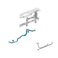 OEM 2008 Hummer H2 Cooler Pipe Diagram - 15147184