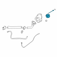 OEM 2017 Chevrolet Silverado 1500 Fuel Cap Diagram - 84009129