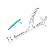 OEM Kia Trim Assembly-Front Pillar Diagram - 858103R185TXA