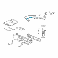 OEM 2009 Chevrolet Suburban 2500 Lower Pipe Diagram - 22951220