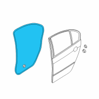 OEM 2005 BMW 325xi Door Weatherstrip, Rear Left Diagram - 51-34-8-194-697