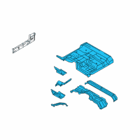 OEM Ford F-250 Super Duty Floor Pan Assembly Diagram - BC3Z-2511000-A