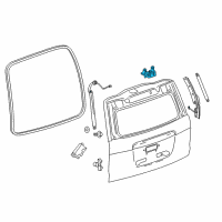 OEM 2016 Chevrolet Tahoe Hinge Diagram - 23321893