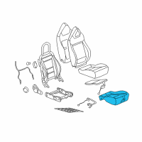 OEM 2010 Saturn Sky Seat Cushion Pad Diagram - 84447741