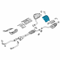 OEM Hyundai Genesis Protector-Heat Rear, RH Diagram - 28796-3M000