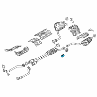 OEM Kia Clamp-Exhaust Pipe Diagram - 28641C8572