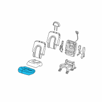 OEM 2005 Lincoln Aviator Seat Cushion Pad Diagram - 4C5Z7863804DAB