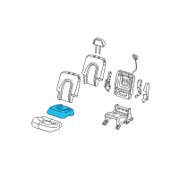 OEM 2004 Lincoln Aviator Seat Cushion Pad Diagram - 2C5Z-7863840-AA