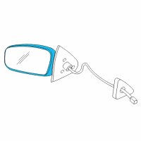 OEM 2003 Oldsmobile Alero Mirror Asm, Outside Rear View- LH Remote Diagram - 22676403