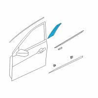 OEM Hyundai Azera Garnish Assembly-Door Frame LH Diagram - 82250-3V000-GU