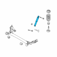 OEM 2012 Hyundai Accent Rear Shock Absorber Assembly Diagram - 55300-1R300