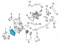 OEM 2020 Nissan Rogue Sport Gasket-Water Pump Diagram - 21014-1KC1A