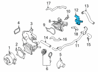 OEM Nissan Pipe-Water Diagram - 21022-6RA0A