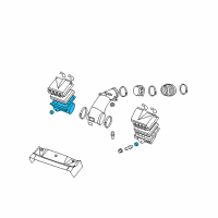 OEM 2008 Cadillac XLR Housing Asm-Air Cleaner Lower Diagram - 10320479