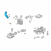 OEM 2006 Honda Civic Tube Assembly B, Air Inlet Diagram - 17252-RNA-A00