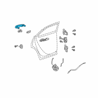 OEM 2008 Saturn Outlook Handle, Outside Diagram - 22867552