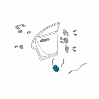 OEM 2015 Chevrolet Volt Latch Diagram - 13579552