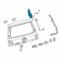 OEM 2019 Toyota Land Cruiser Pull Down Motor Diagram - 68910-60072