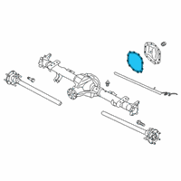 OEM Ford Bronco Axle Housing Gasket Diagram - KB3Z-4036-A