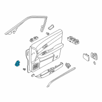 OEM 2004 Nissan Pathfinder Switch Assembly-Seat Memory Diagram - 25491-4W300