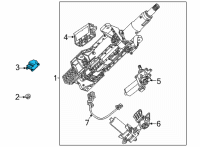 OEM 2020 Chevrolet Corvette Lock Module Diagram - 13534627