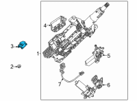 OEM Cadillac CT5 Lock Module Diagram - 13534627