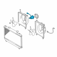 OEM 1999 Toyota Corolla Fan Motor Diagram - 16363-74360