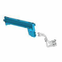 OEM Chrysler 200 Transmission Oil Cooler Diagram - 68183728AB