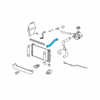 OEM 2007 Chevrolet Cobalt Radiator Inlet Hose (Upper) Diagram - 22709850