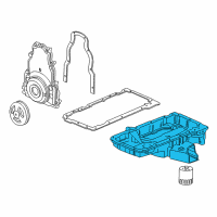 OEM 2003 Chevrolet Corvette Oil Pan Diagram - 12561828