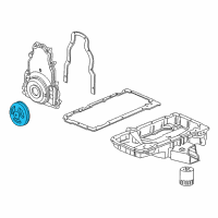 OEM 2002 Chevrolet Corvette Balancer Asm-Crankshaft Diagram - 12560115