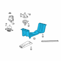 OEM 2014 Jeep Grand Cherokee CROSSMEMBER-Transmission Diagram - 68252525AA